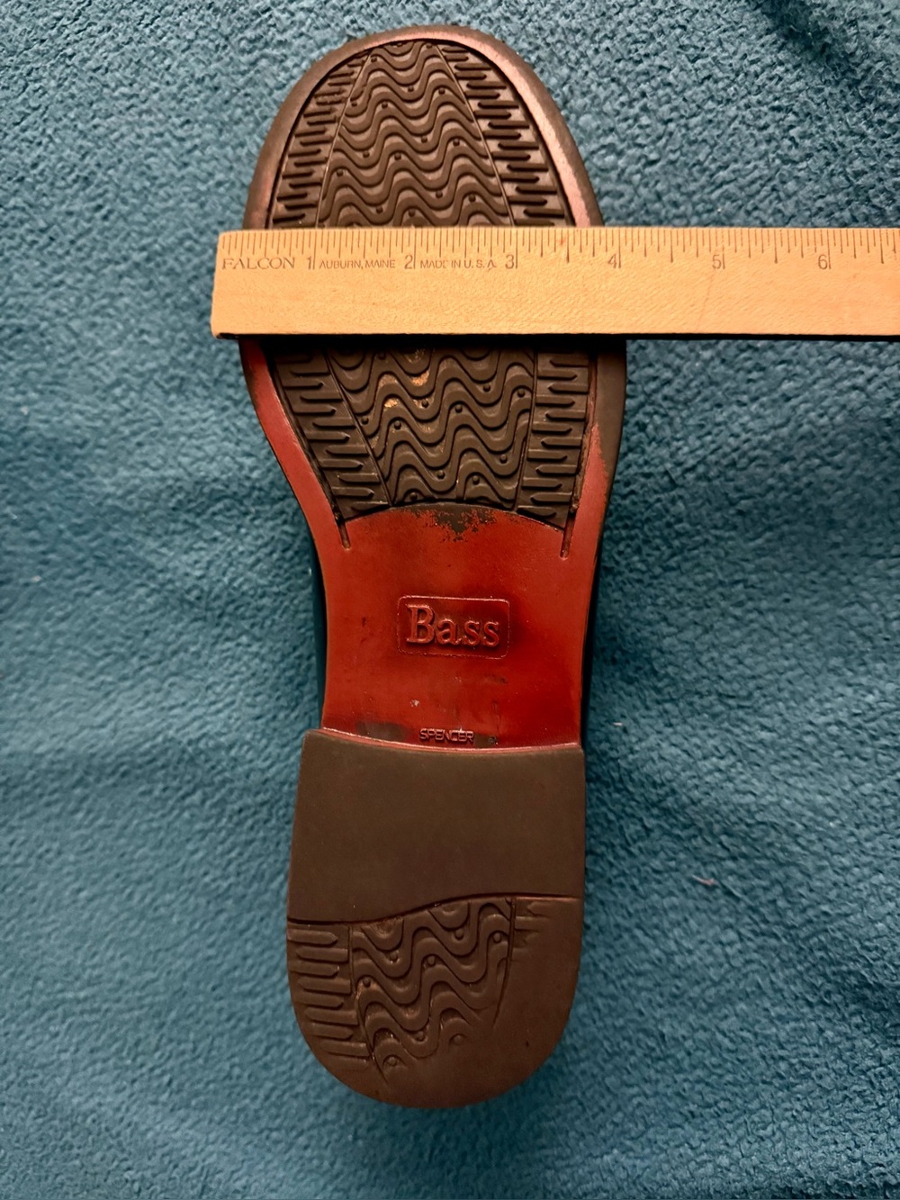 Bass Black Leather Penny Loafers 10 wide - Picture 9 of 10